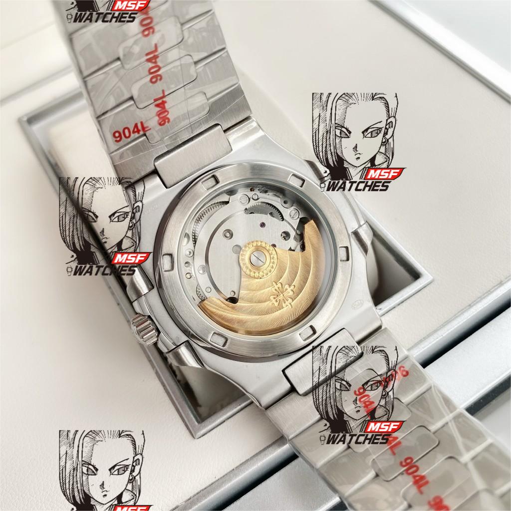 Patek Philippe Nautilus series 5711G-001, Grey Dial with Alligator Leather Strap, 40mm Size.