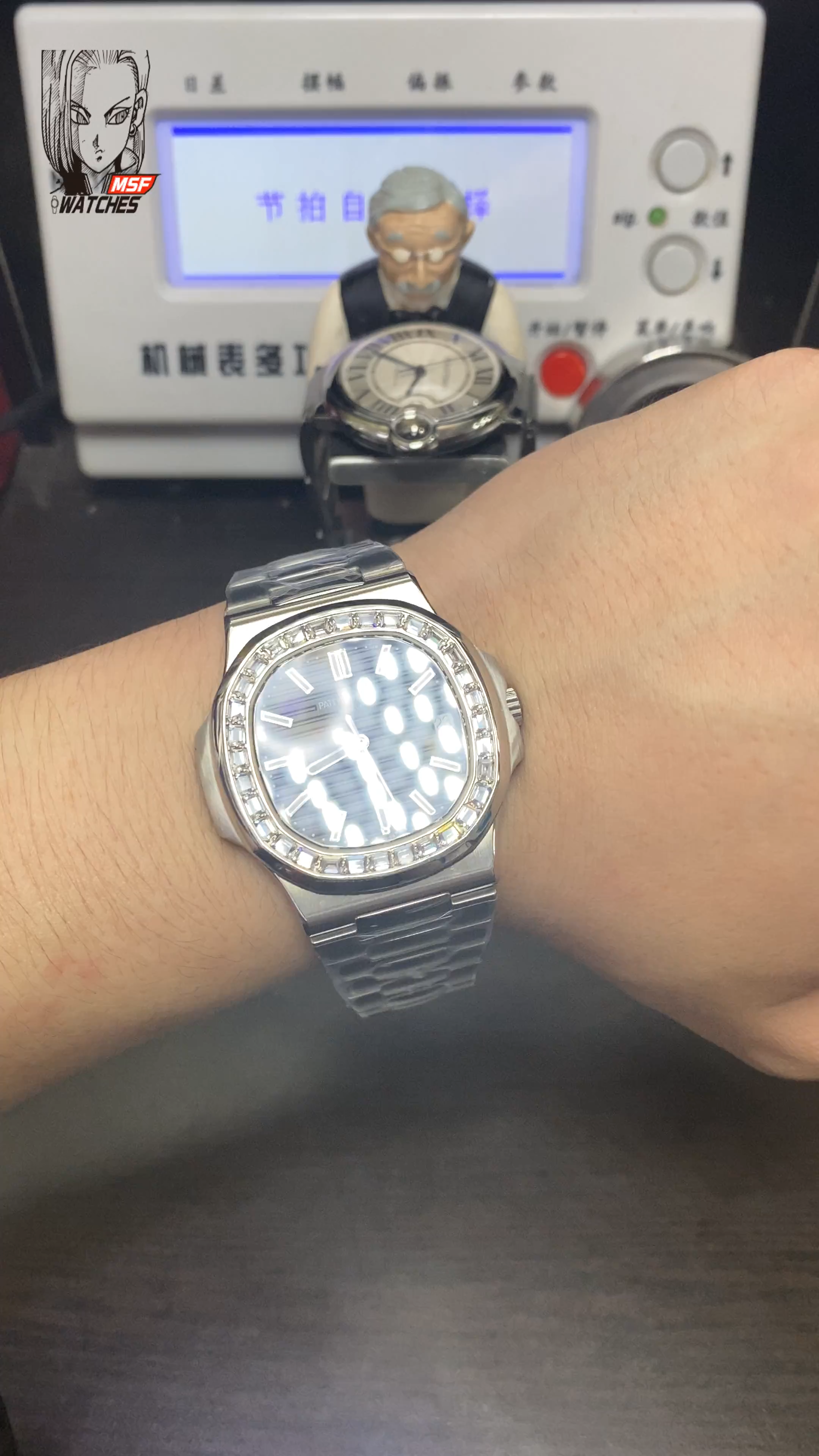 Patek Philippe Nautilus 5711 black square drill ring size 40㎜