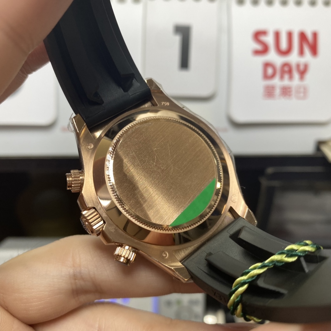 Rolex Cosmograph Daytona Series m116515ln-0055, Rose Gold Case Meteorite Dial, 40mm size.