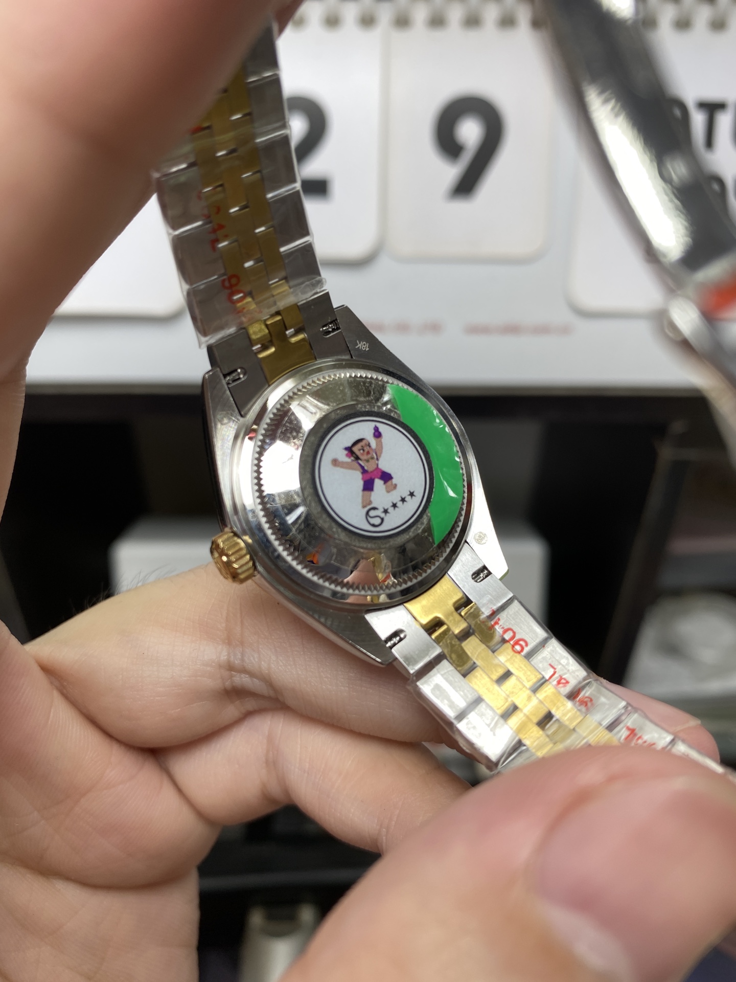 Rolex Datejust Series m278273-0028, Two-Tone Gold Case Mother-of-Pearl Dial, 31mm size, Jubilee stainless steel bracelet.