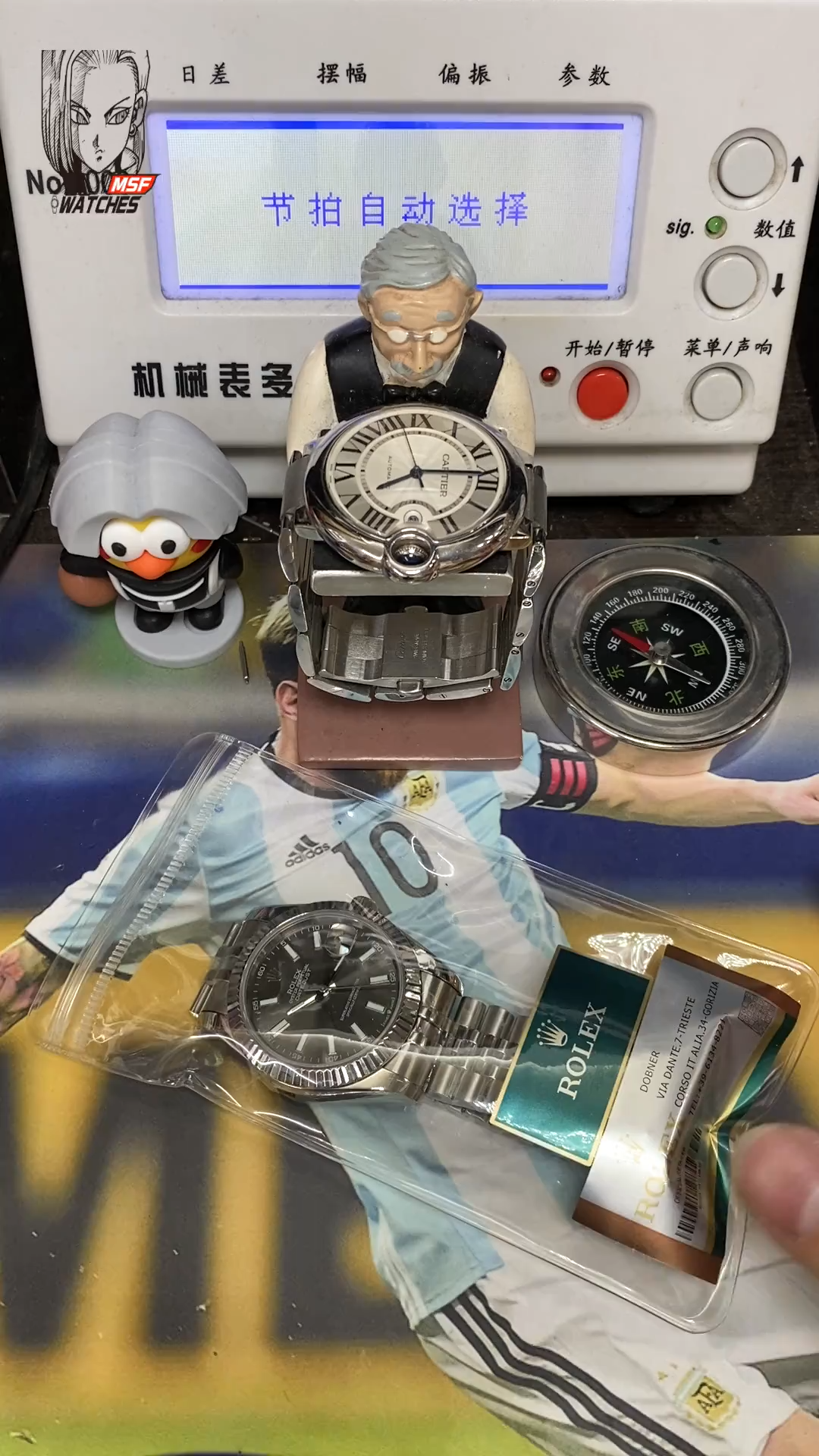 Rolex Datejust series grey DIAL outer ring dog tooth ring size 36mm Size