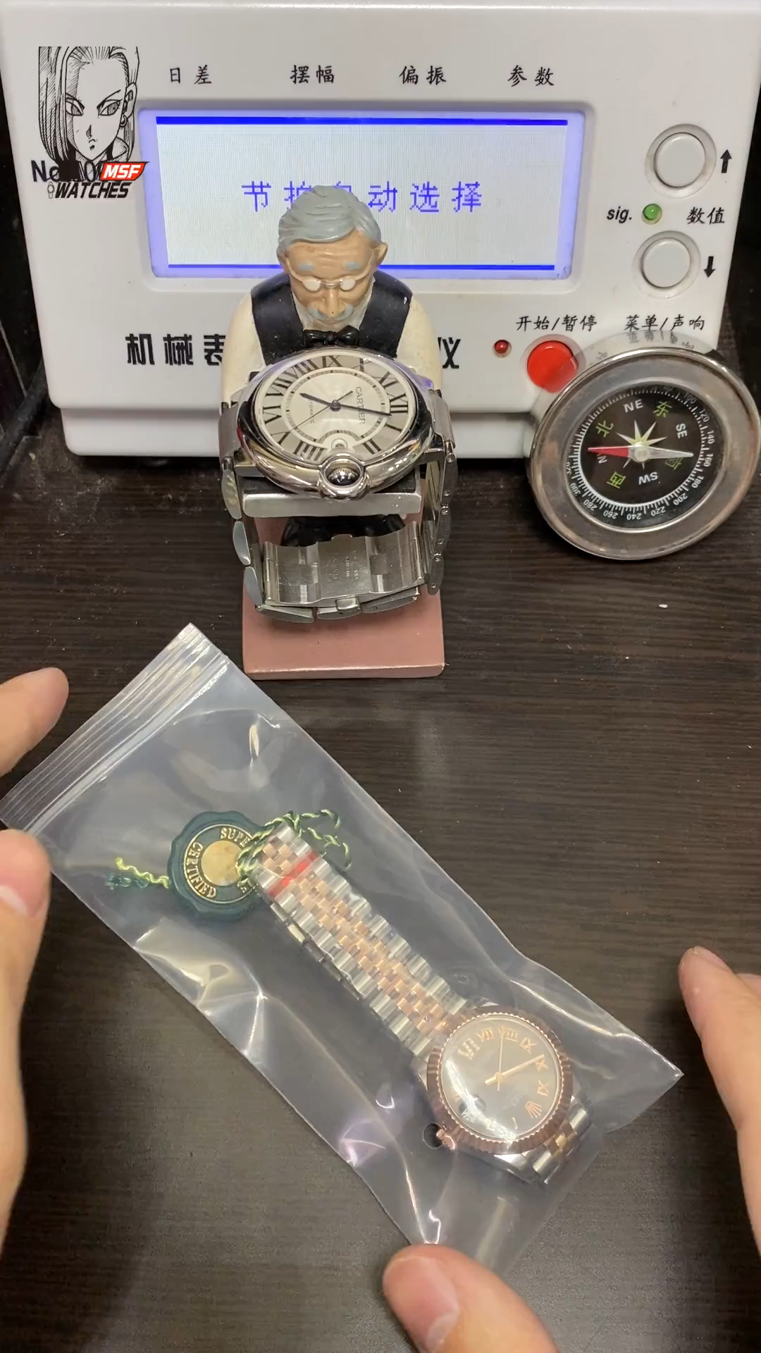 Rolex Datejust Series m278271-0030, Rose Gold and Gray Dial five-bead chain stainless steel bracelet, 31mm size.