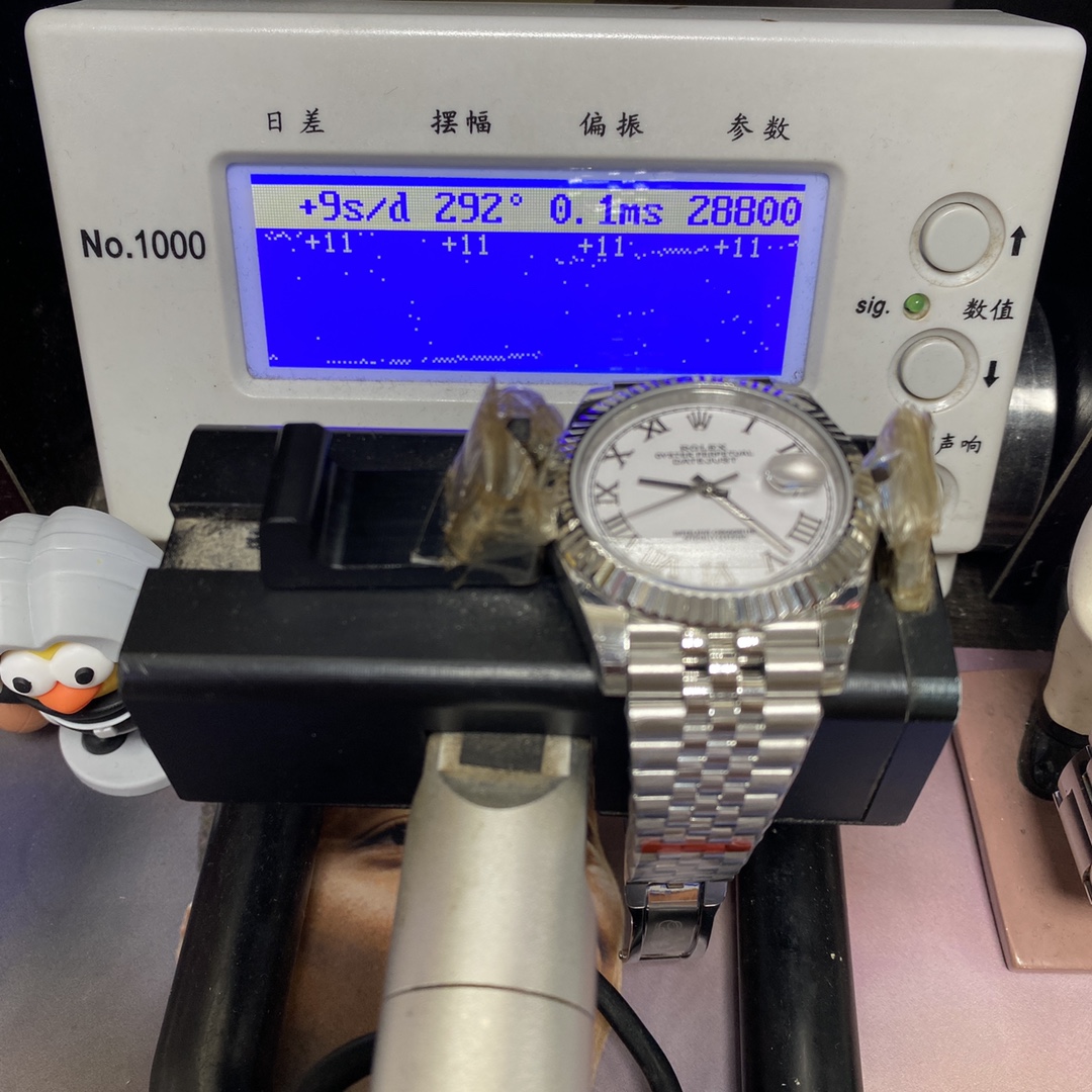 Rolex Datejust Series m126334-0024, White Dial with Roman Numerals and a five-link steel bracelet, 41mm size.