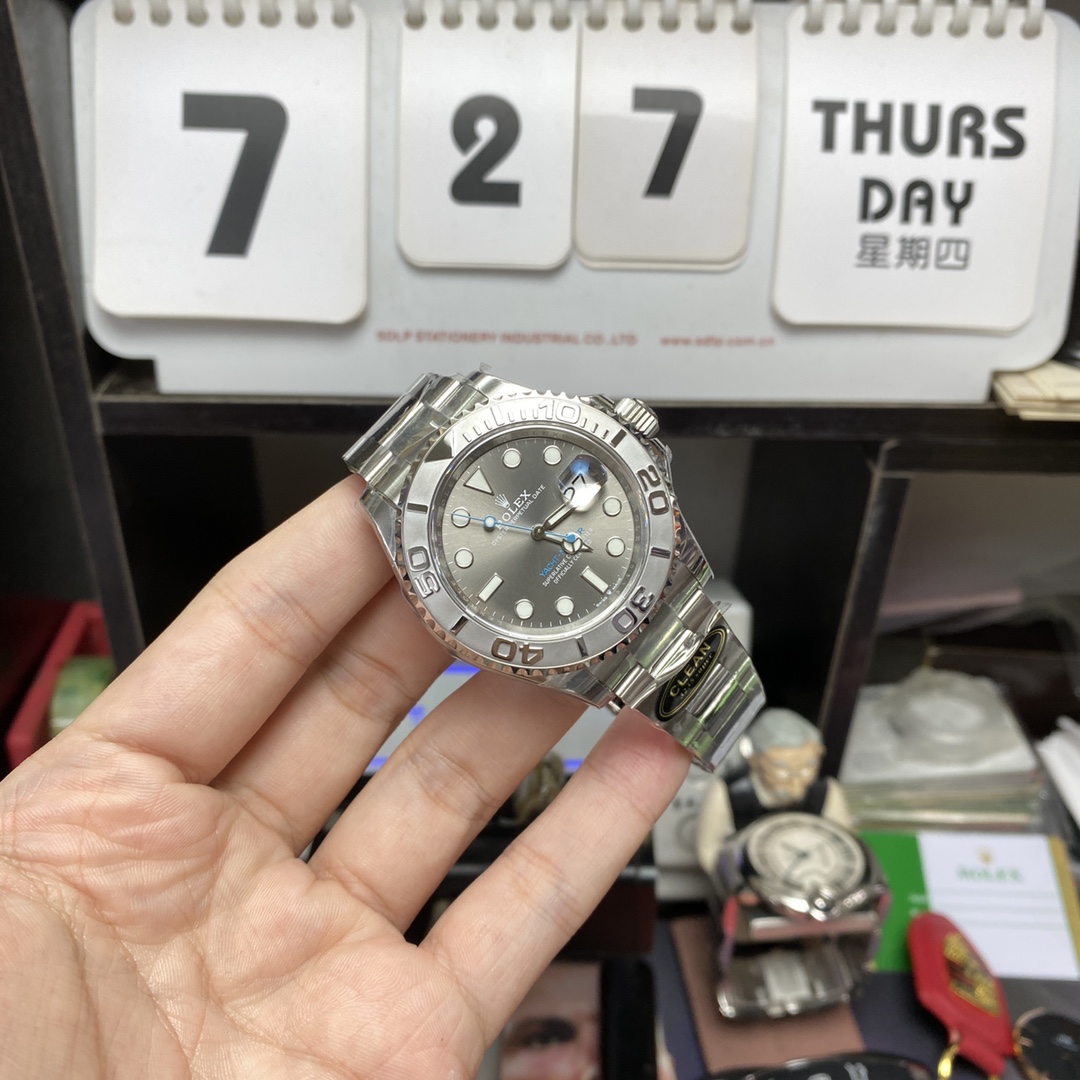 Rolex Yacht-Master Series m126622-0001, Grey Yacht Steel Bracelet Model, 40mm size.