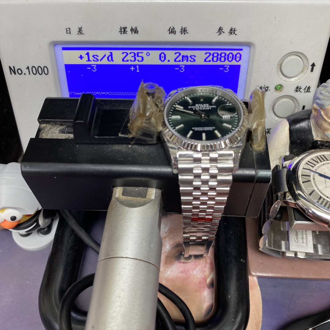 Rolex Datejust series m126234-0051, Mint Green Dial with Fluted Bezel, 36mm size.