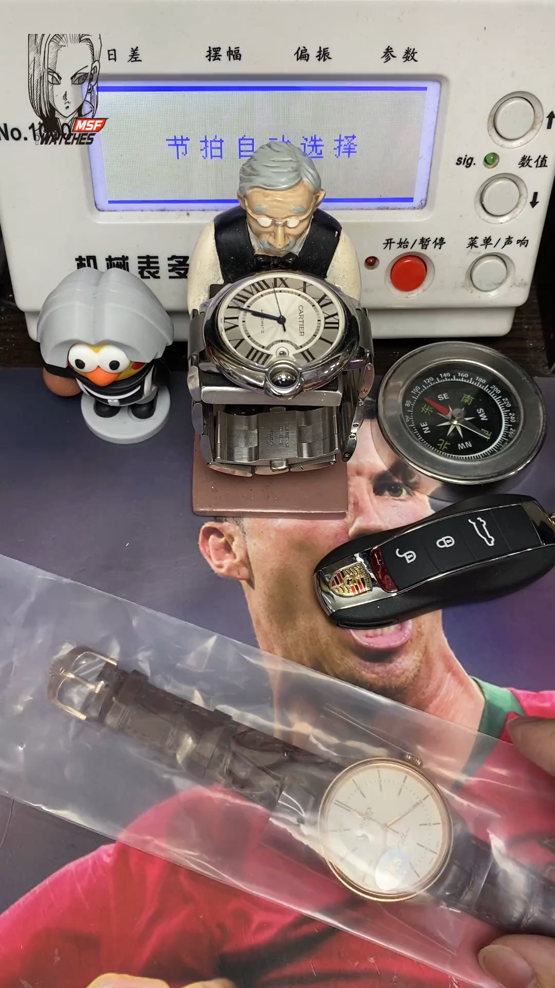 Rolex Cellini Series m50505-0020 , White Dial Rose Gold Case, 39mm Size.