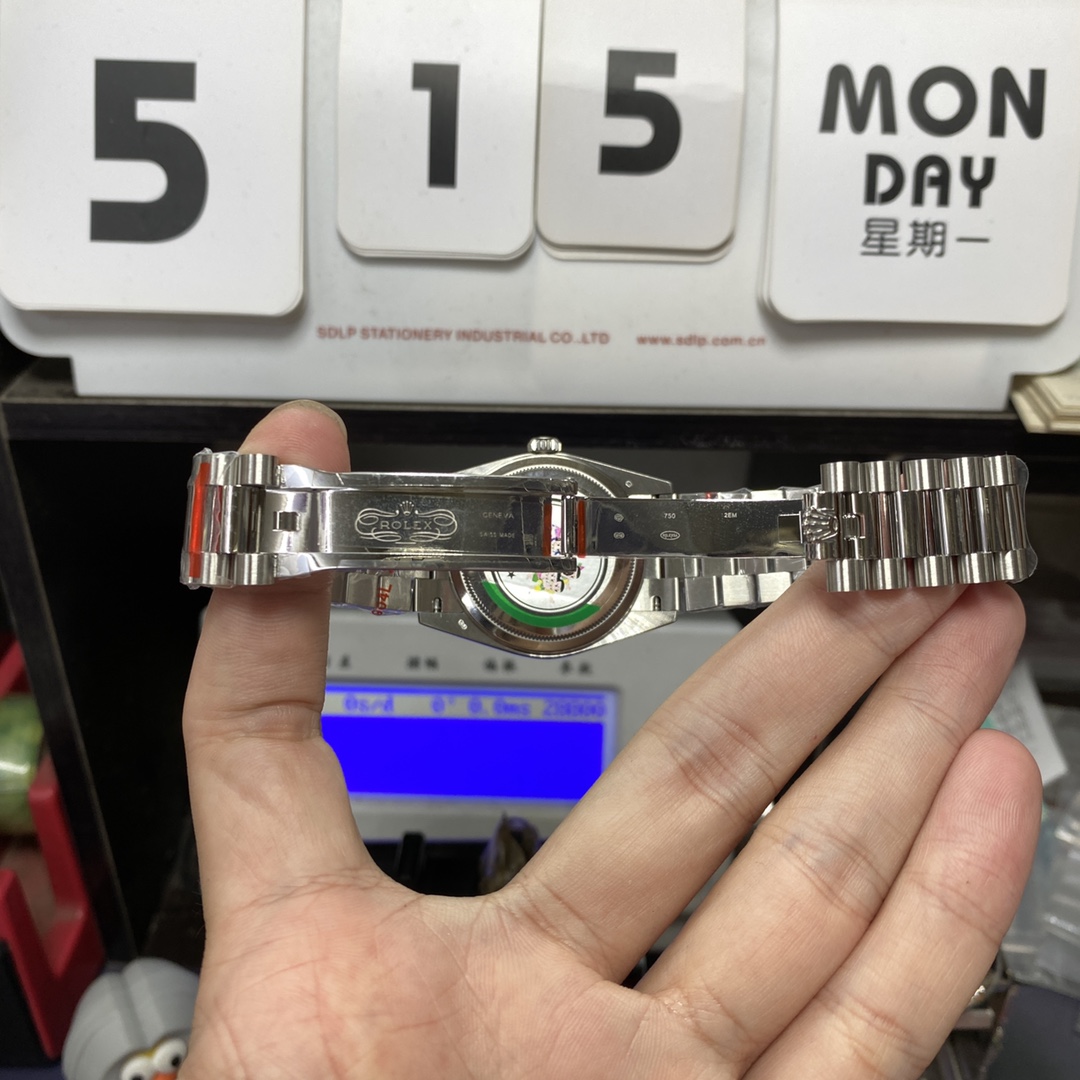 Rolex Day-Date series m128239-0044, Turquoise Dial, 36mm size.