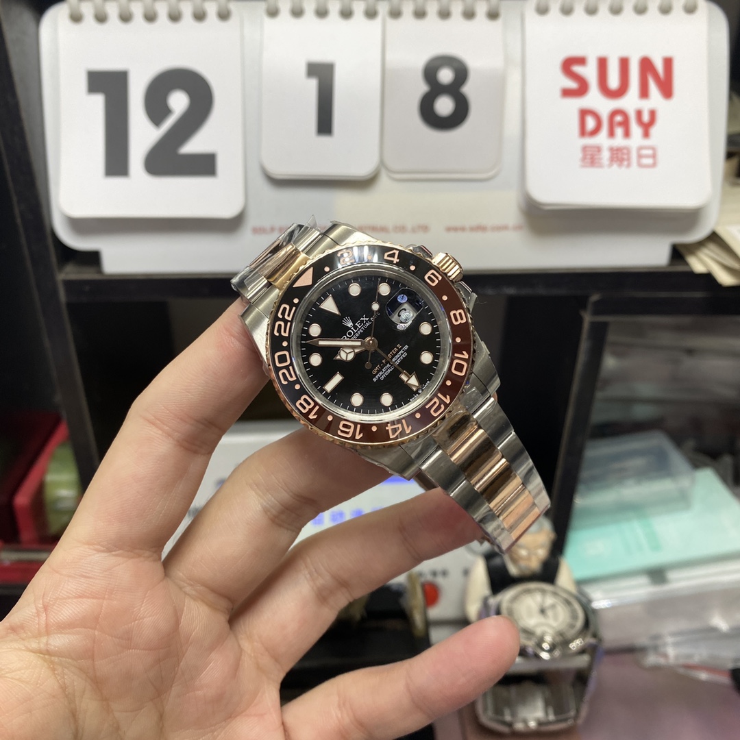 Rolex GMT-Master II Series m126711chnr-0002, Sand Dial Rose Gold Case, 40mm Size.