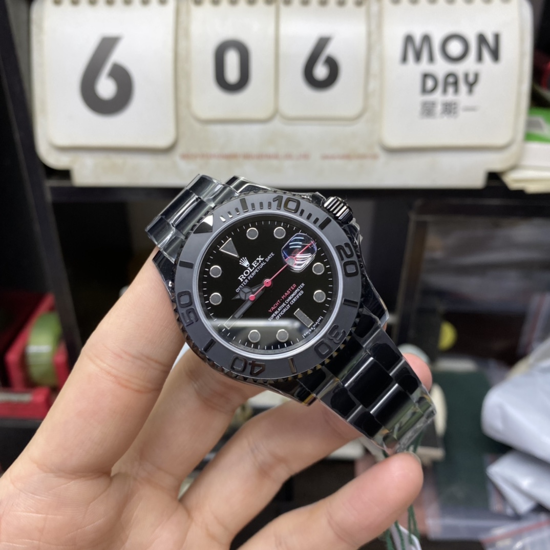 Rolex Yacht-Master Series 16628, BLAKEN modify, same model with MSFWATCHES BOSS WEARING, 40mm Size.