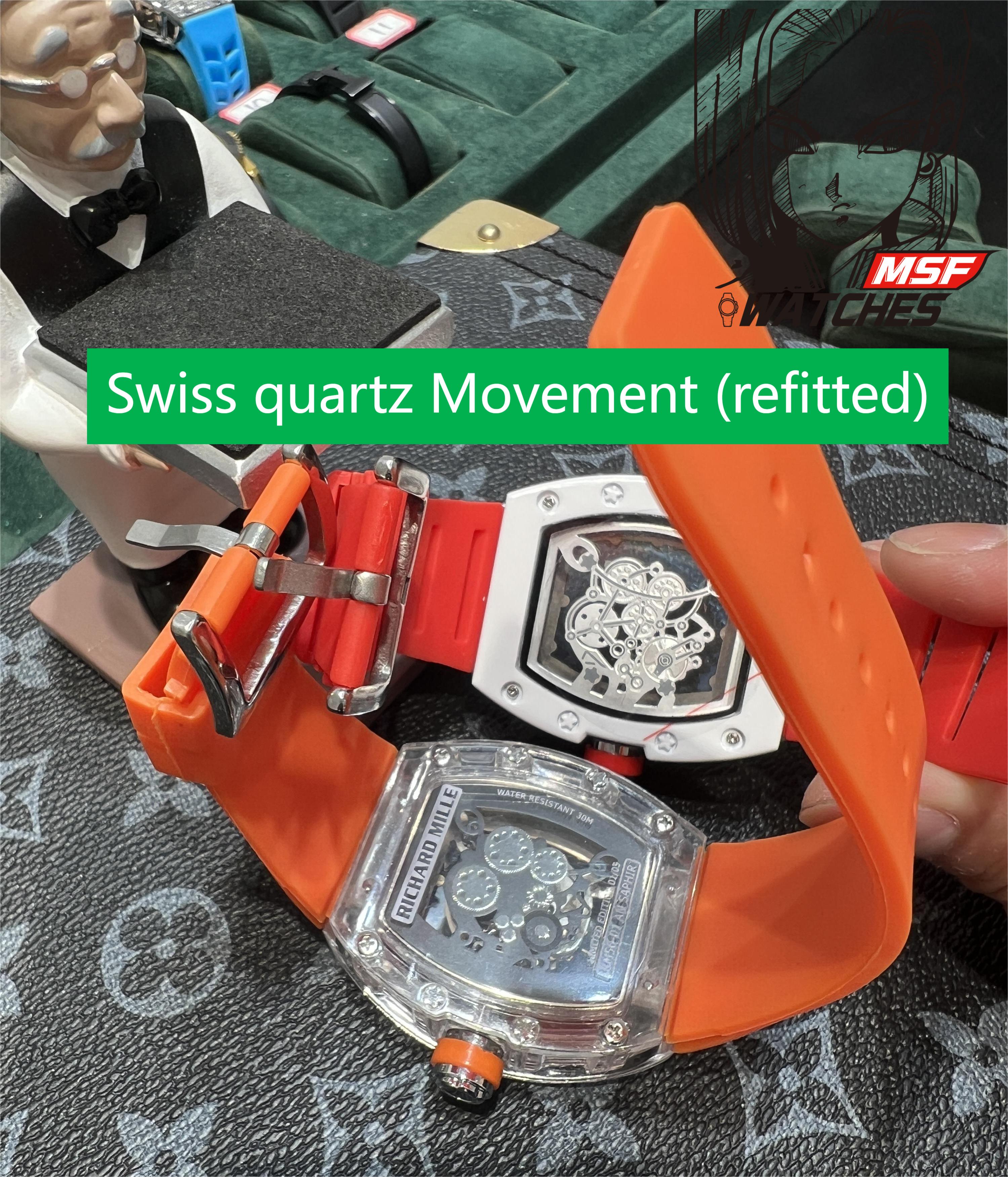 Richard Mille Men's Collection series RM07-01, Red Lips Fully Diamond-Set.