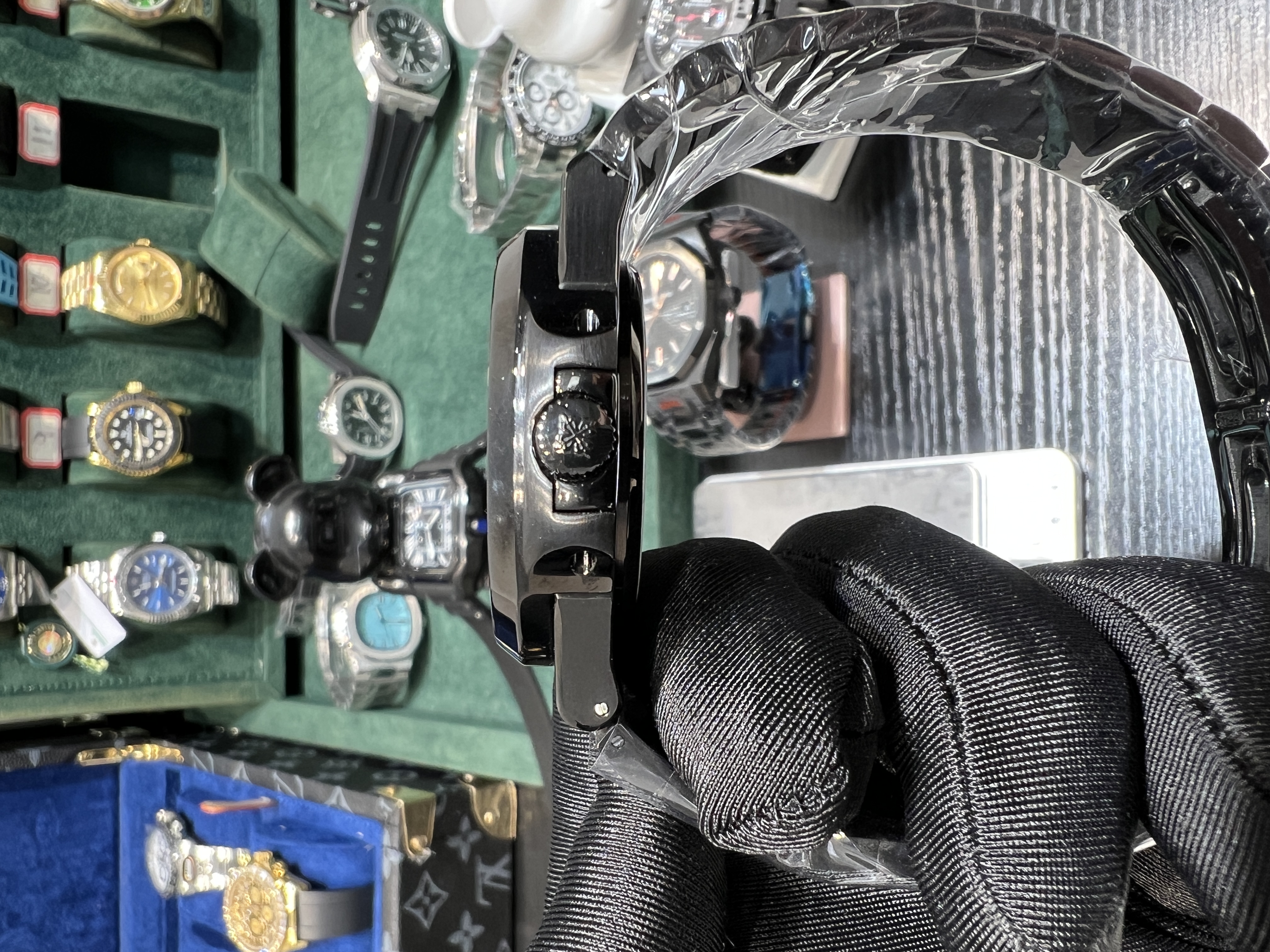 Patek Philippe Nautilus series 5711 all black case BLAKEN modify of 