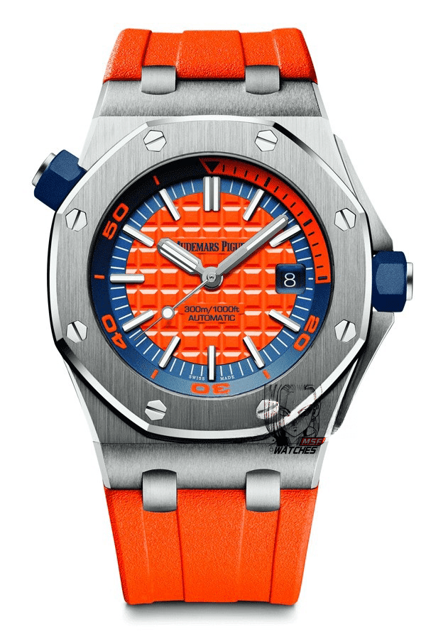 Audemars Piguet Royal Oak Offshore Series 15710ST.OO.A010CA.01, White Dial White Rubber Strap, 42mm size.