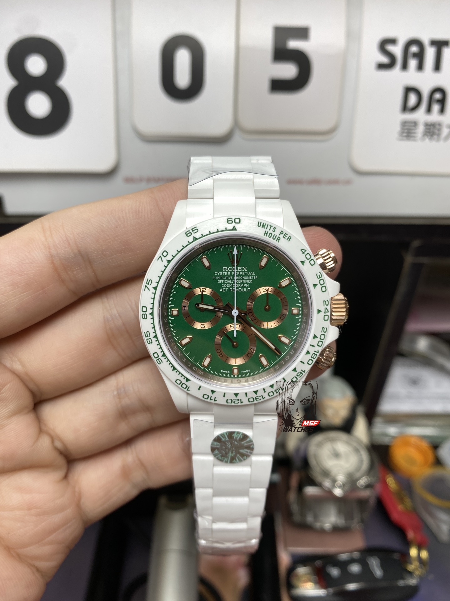 Rolex Cosmograph Daytona Series M116503-0011 Two-Tone Case Black Dial Diamond Markers 40mm Size