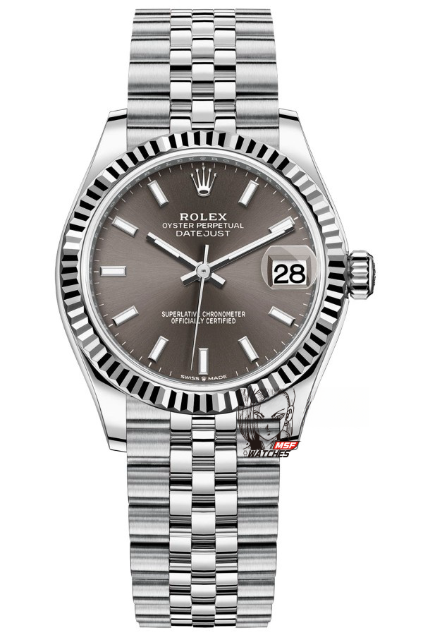 Rolex Datejust series m278274-0016, Silver Dial Silver Case, 31mm size, Jubilee bracelet.