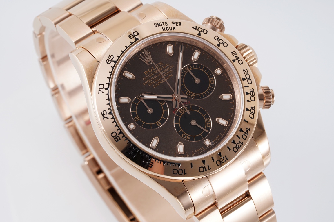 ROLEX DAYTONA ALL ROSE GOLD BROWN DIAL SIZE 40MM