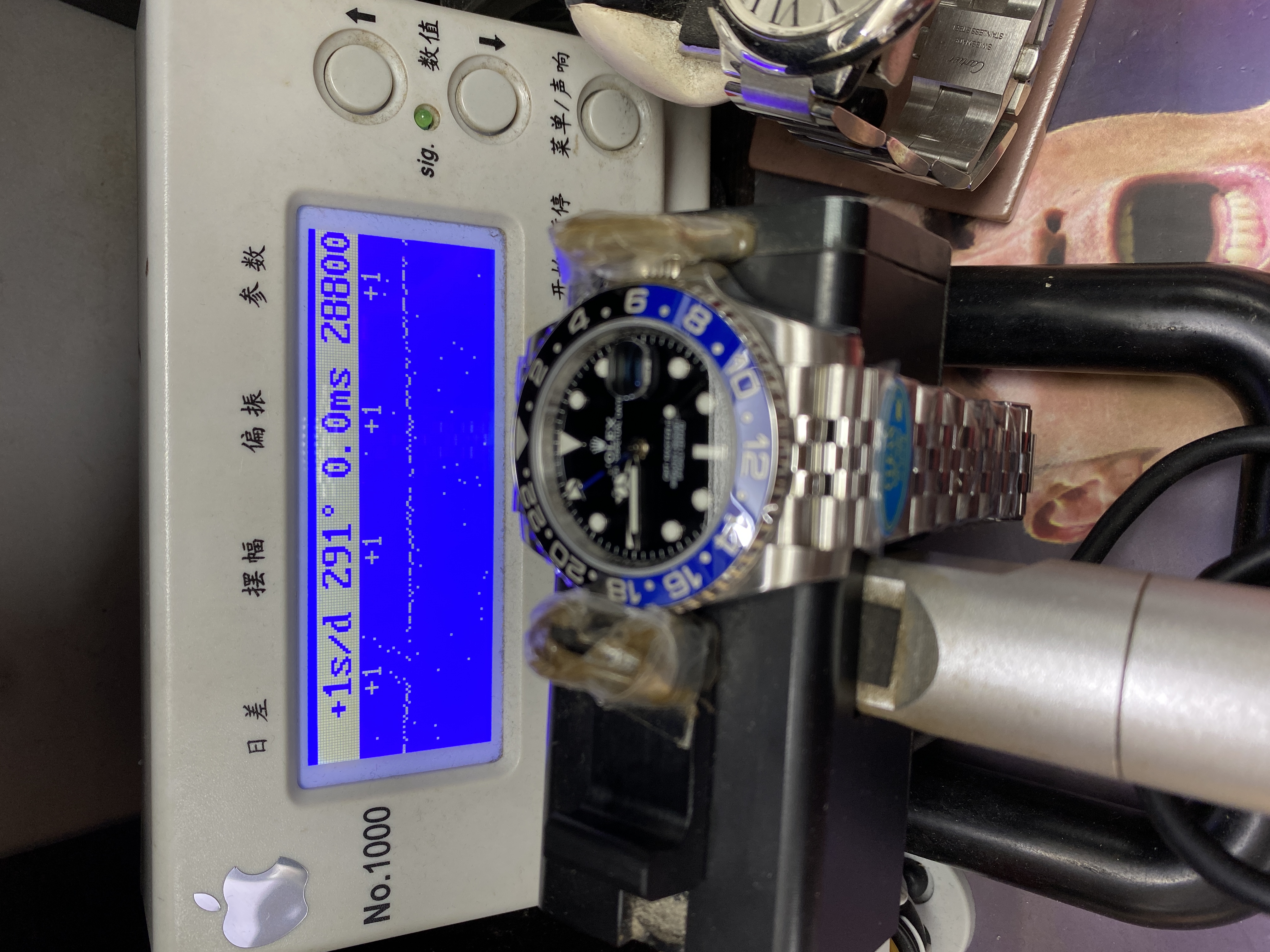 Rolex GMT-Master II Series Watch Model M126710BLNR-0002 (Blue and Black Bezel) 40mm