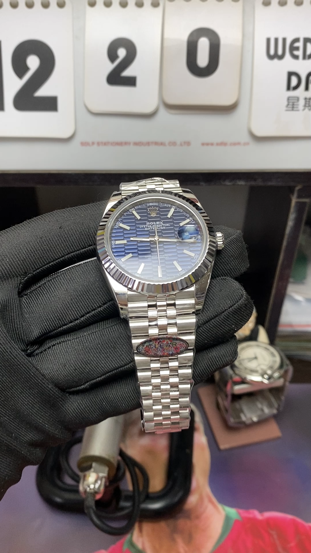 Rolex Datejust Series Watch Model M126334-0032 (Wave Blue Dial) 41mm